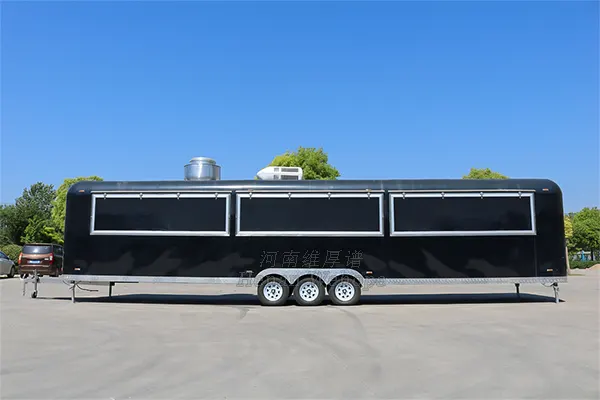 Galvanized food trailer